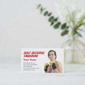 Personal Trainer Zelfverdediging Visitekaartje (Staand voorkant)