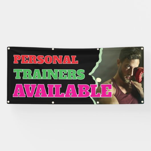 Personal Trainers Beschikbaar Aangepaste banner (Horizontaal)