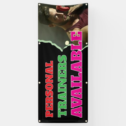 Personal Trainers Beschikbaar Aangepaste banner (Verticaal)