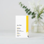 Personal Tutor Teacher Pencil Visitekaartje (Staand voorkant)