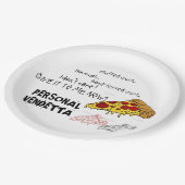 Personal Vendetta borden voor pizza! Papieren Bordje (Gekanteld)
