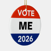 Personal Vote 2026 Midterm Election Campaign Keramisch Ornament (Rechts)