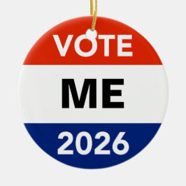 Personal Vote 2026 Midterm Election Campaign Keramisch Ornament