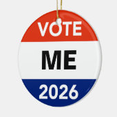 Personal Vote 2026 Midterm Election Campaign Keramisch Ornament (Links)