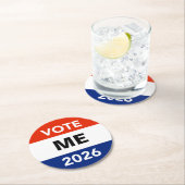 Personal Vote 2026 Midterm Election Campaign Ronde Kartonnen Onderzetter (Insitu)