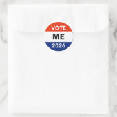 Personal Vote 2026 Midterm Election Campaign Ronde Sticker (Tas)