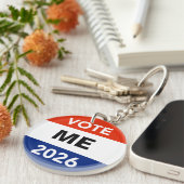 Personal Vote 2026 Midterm Election Campaign Sleutelhanger (Voorkant Rechts)