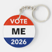 Personal Vote 2026 Midterm Election Campaign Sleutelhanger (Achterkant)