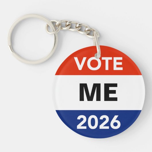 Personal Vote 2026 Midterm Election Campaign Sleutelhanger (Voorkant)