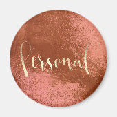 Personal Weekse Planner Pink Blush Copper Gold Magneet (Voorkant)