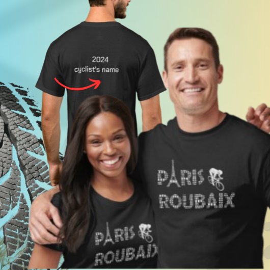 Personalice Facil Paris Roubaix Bikes T-shirt