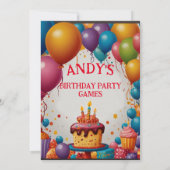 PERSONALIGE KINDERUITNODIGING  KAART (Achterkant)