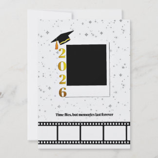 Personalisable Photo graduation Card Invitation Kaart