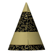 Personalisatie:  100e jaardag-thema feesthoedjes (Achterkant)