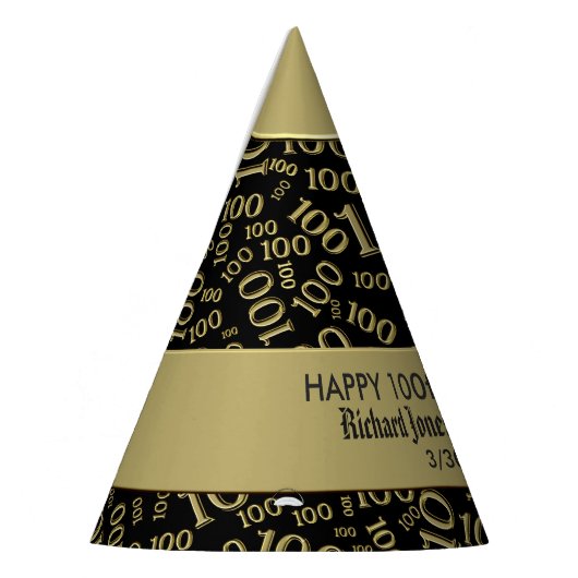 Personalisatie: 100e jaardag-thema feesthoedjes (Links)