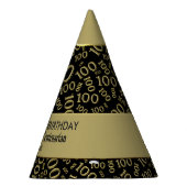 Personalisatie:  100e jaardag-thema feesthoedjes (Rechts)