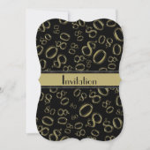 Personalisatie: 80e gouden en zwarte feestdag kaart (Voorkant)