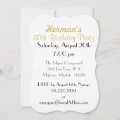 Personalisatie: 80e gouden en zwarte feestdag kaart (Achterkant)