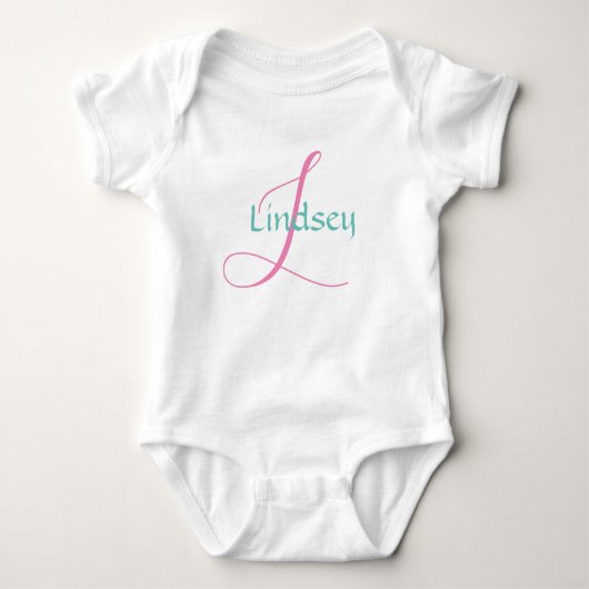 PERSONALISATIE BABY ROMPERT ROMPER (Voorkant)