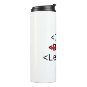 Personalisatie doel leider niet boeken thermosbeker (Gedraaid links)
