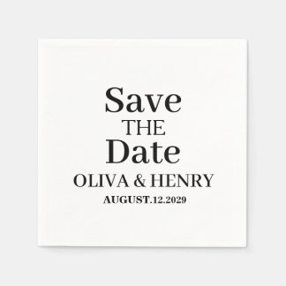 PERSONALISATIE EENVOUDIGE STIJL SAVE THE DATE SERVET
