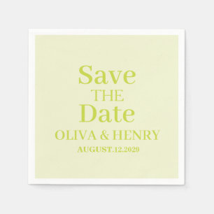 PERSONALISATIE EENVOUDIGE STIJL SAVE THE DATE SERVET