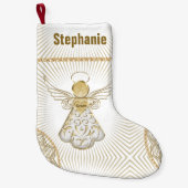 Personalisatie: Filigree Kerstengel van Grace Kleine Kerstsok (Voorkant)