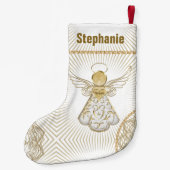 Personalisatie: Filigree Kerstengel van Grace Kleine Kerstsok (Achterkant)