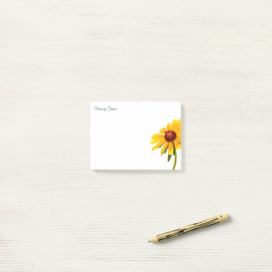 Personalisatie: Fotografie Minimale Black-Eyed Sus Post-it® Notes (Op bureau)