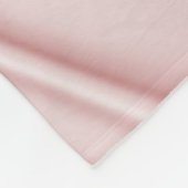 Personalisatie: Girly Pastel Pink Faux Satin Fabri Fleece Deken (Hoek)