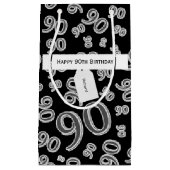 Personalisatie:  Happy 90th Birthday Party Theme Klein Cadeauzakje (Voorkant)