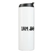 Personalisatie Iam leader niet boosts thumbler Thermosbeker (Gedraaid links)