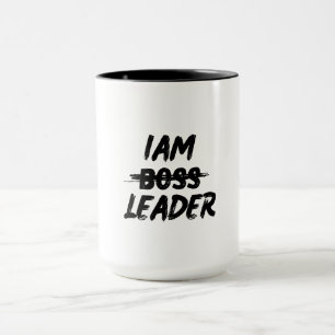 Personalisatie mok iam leader niet boegeroep