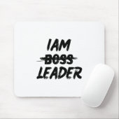 personalisatie mousepad "Ik ben leider niet baas" Muismat (Met muis)