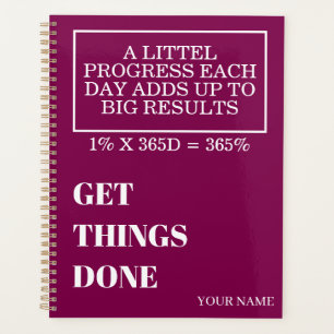 PERSONALISATIE NAAM MODERN MINIMAAL DOE DINGEN GED PLANNER