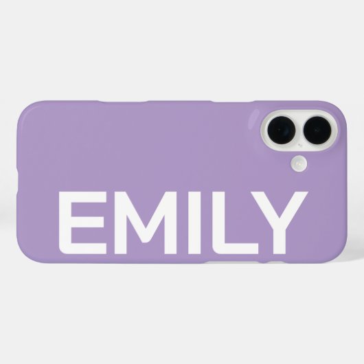 PERSONALISATIE NAAM STIJLVOOL MODERN MINIMAAL MONO Case-Mate iPhone CASE (Achterkant (horizontaal))
