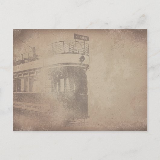 Personalisatie | Oude tram | Streetcar | papier Briefkaart (Voorkant)