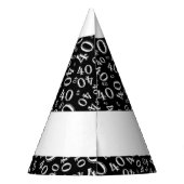 Personalisatie: Over The Hill 40th Birthday Theme Feesthoedjes (Achterkant)