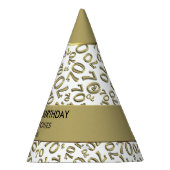 Personalisatie: Over The Hill 70th Birthday Theme Feesthoedjes (Rechts)