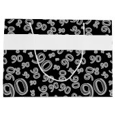 Personalisatie: Over The Hill 90th Birthday Theme Large Cadeautasje (Achterkant)