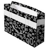 Personalisatie: Over The Hill 90th Birthday Theme Large Cadeautasje (Achterkant Gekanteld)