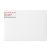 Personalisatie: Rood en wit Gingham Check Pattern (Voorkant)