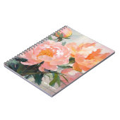 PERSONALISATIE: Roze pioen | Notitieboek Journal (Linkerzijde)