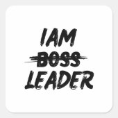 Personalisatie sticker iam leader niet boegeroep (Voorkant)