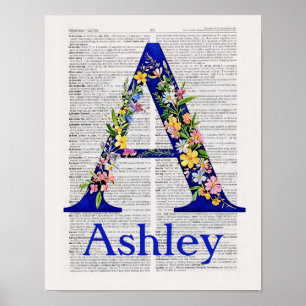 Personalisatie voor Ingelijste Poster A namen Ashl