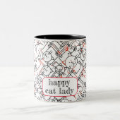 Personalisatie voor Zelfklevend Fotobehang Tweekleurige Koffiemok (Center)