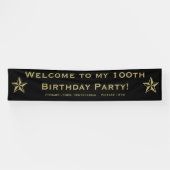 Personalisatie: Welkom bij mijn 100e verjaardag Spandoek (Horizontaal)