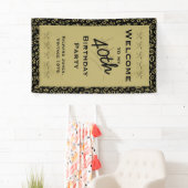 Personalisatie: Welkom bij mijn 40e verjaardag Spandoek (Insitu)