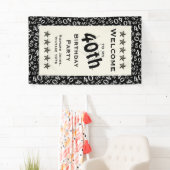 Personalisatie: Welkom bij mijn 40e verjaardag Spandoek (Insitu)