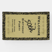 Personalisatie: Welkom bij mijn 50e verjaardag Spandoek (Horizontaal)